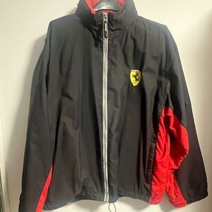 Ferrari Black and Red Windbreaker